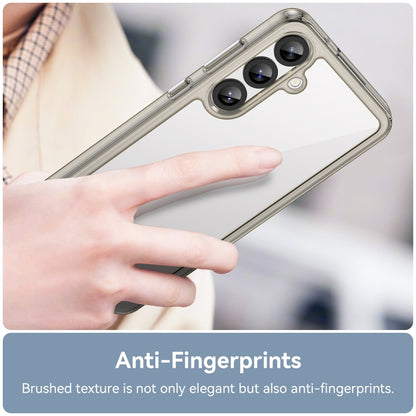 For Samsung Galaxy S25+ 5G Colorful Series Acrylic Hybrid TPU Phone Case(Transparent Grey) by buy2fix