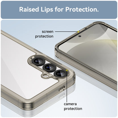 For Samsung Galaxy S25+ 5G Colorful Series Acrylic Hybrid TPU Phone Case(Transparent Grey) by buy2fix