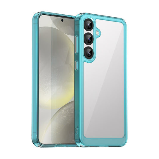For Samsung Galaxy S25+ 5G Colorful Series Acrylic Hybrid TPU Phone Case(Transparent Blue) by buy2fix