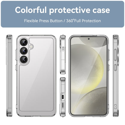 For Samsung Galaxy S25+ 5G Colorful Series Acrylic Hybrid TPU Phone Case(Transparent) by buy2fix