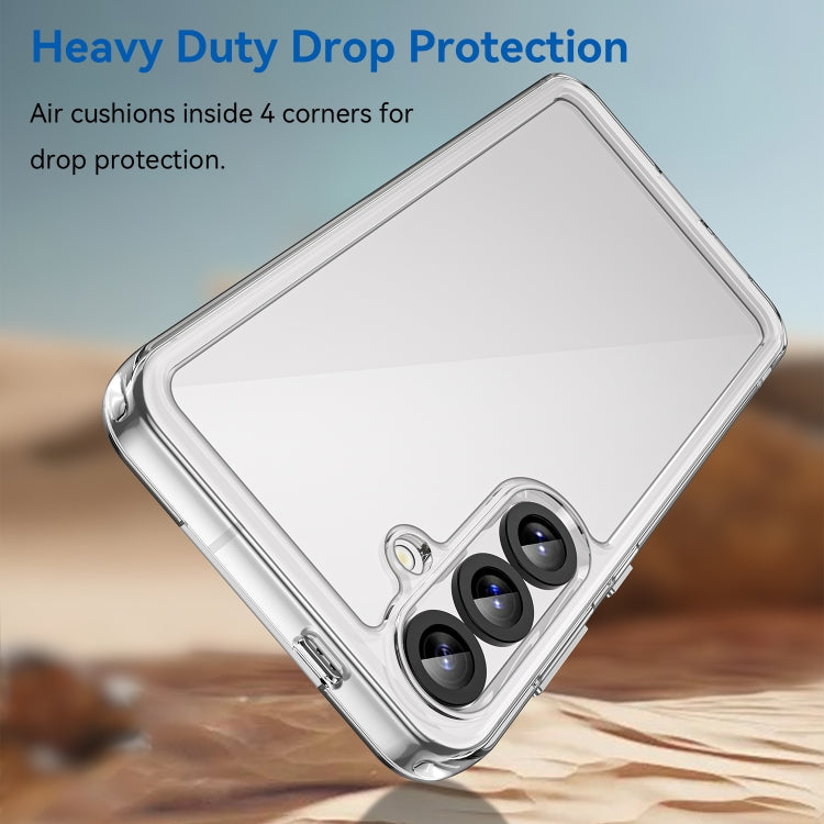 For Samsung Galaxy S25+ 5G Colorful Series Acrylic Hybrid TPU Phone Case(Transparent) by buy2fix