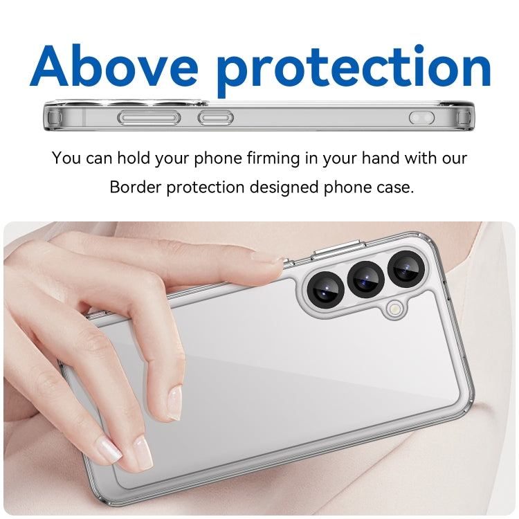 For Samsung Galaxy S25+ 5G Colorful Series Acrylic Hybrid TPU Phone Case(Transparent) by buy2fix