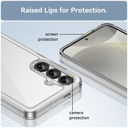 For Samsung Galaxy S25+ 5G Colorful Series Acrylic Hybrid TPU Phone Case(Transparent) by buy2fix