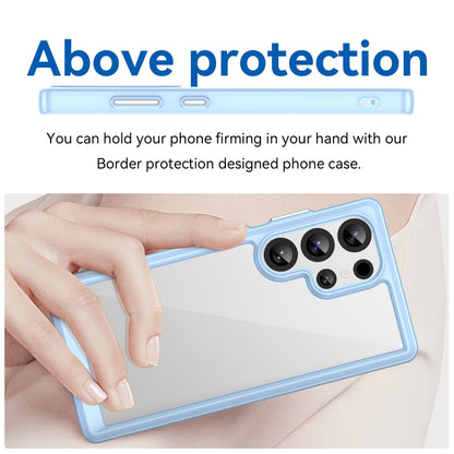 For Samsung Galaxy S25 Ultra 5G Colorful Series Acrylic Hybrid TPU Phone Case(Blue) by buy2fix