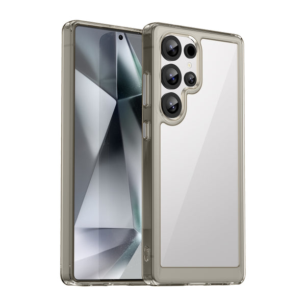 For Samsung Galaxy S25 Ultra 5G Colorful Series Acrylic Hybrid TPU Phone Case(Transparent Grey) by buy2fix