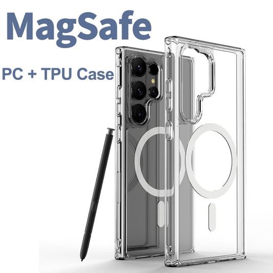 For Samsung Galaxy S24 Ultra 5G ViLi MAG-C Series MagSafe Magnetic PC + TPU Phone Case(Transparent) by ViLi