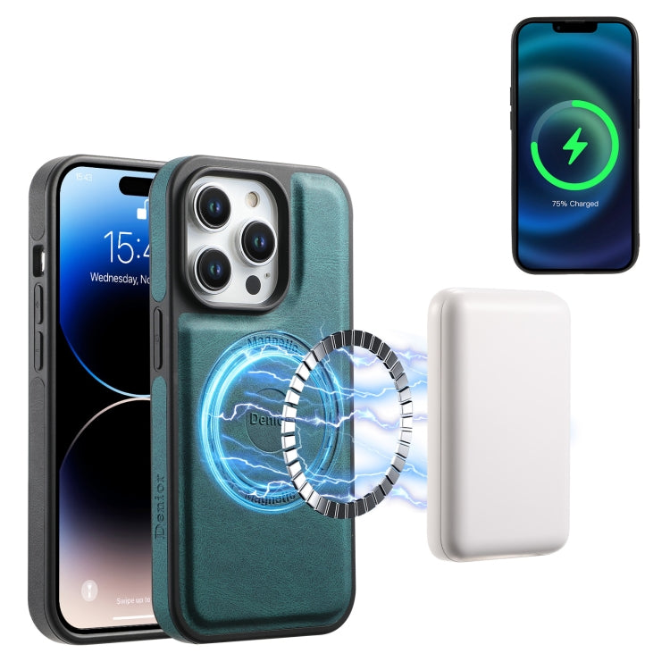 For iPhone 14 Pro Denior A13 Skin Feel MagSafe Phone Case(Blue) - iPhone 14 Pro Cases by Denior | Online Shopping UK | buy2fix