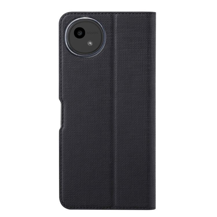 For Sharp Aquos Wish4 ViLi DMX Series TPU + PU Leather Magnetic Phone Case(Black) - More Brand by ViLi | Online Shopping UK | buy2fix