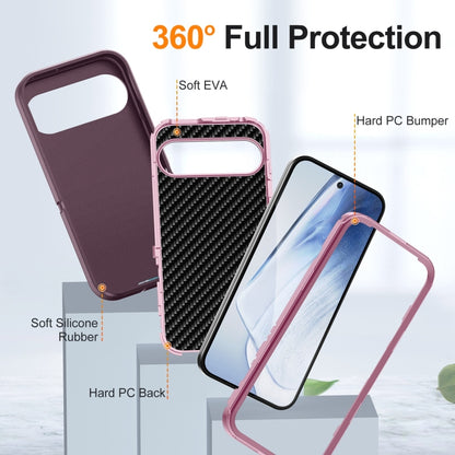 For Google Pixel 9 Pro Life Waterproof Rugged PC + Silicone Phone Case(Purple + Pink) - Google Cases by buy2fix | Online Shopping UK | buy2fix