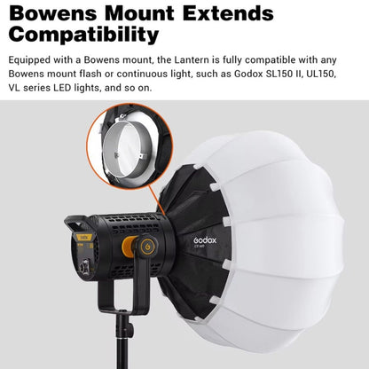 Godox Folding Lantern Softbox Bowens Mount Softbox, Model:CS-65D -  by Godox | Online Shopping UK | buy2fix
