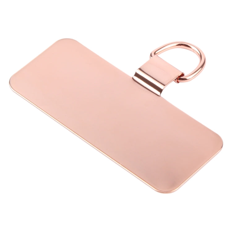 Rectangle Metal Mobile Phone Lanyard Fixing Gasket(Rose Gold) - Lanyards & Wrist Straps by buy2fix | Online Shopping UK | buy2fix