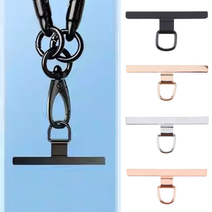 T-shape Metal Mobile Phone Lanyard Fixing Gasket(Rose Gold) - Lanyards & Wrist Straps by buy2fix | Online Shopping UK | buy2fix