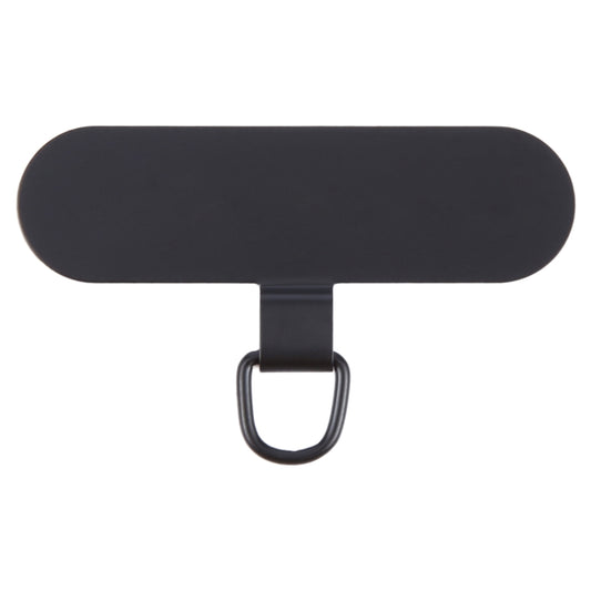 Oval Metal Mobile Phone Lanyard Fixing Gasket(Black) - Lanyards & Wrist Straps by buy2fix | Online Shopping UK | buy2fix