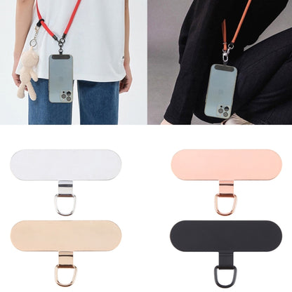 Oval Metal Mobile Phone Lanyard Fixing Gasket(Rose Gold) - Lanyards & Wrist Straps by buy2fix | Online Shopping UK | buy2fix