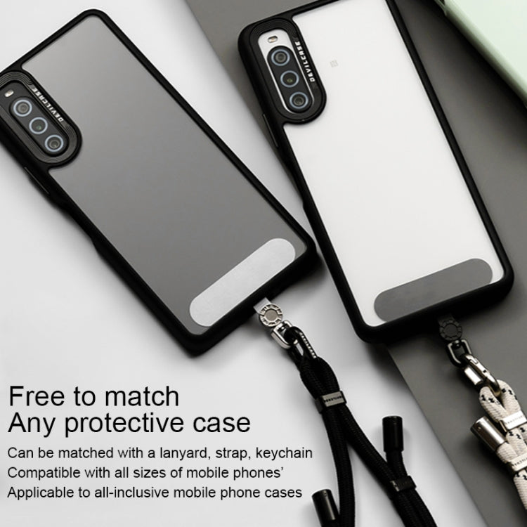 360 Degree Rotation Mobile Phone Lanyard Fixing Gasket(Grey) - Lanyards & Wrist Straps by buy2fix | Online Shopping UK | buy2fix