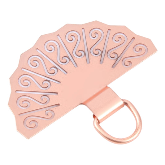 Fan-shaped Metal Mobile Phone Lanyard Fixing Gasket(Rose Gold) - Lanyards & Wrist Straps by buy2fix | Online Shopping UK | buy2fix