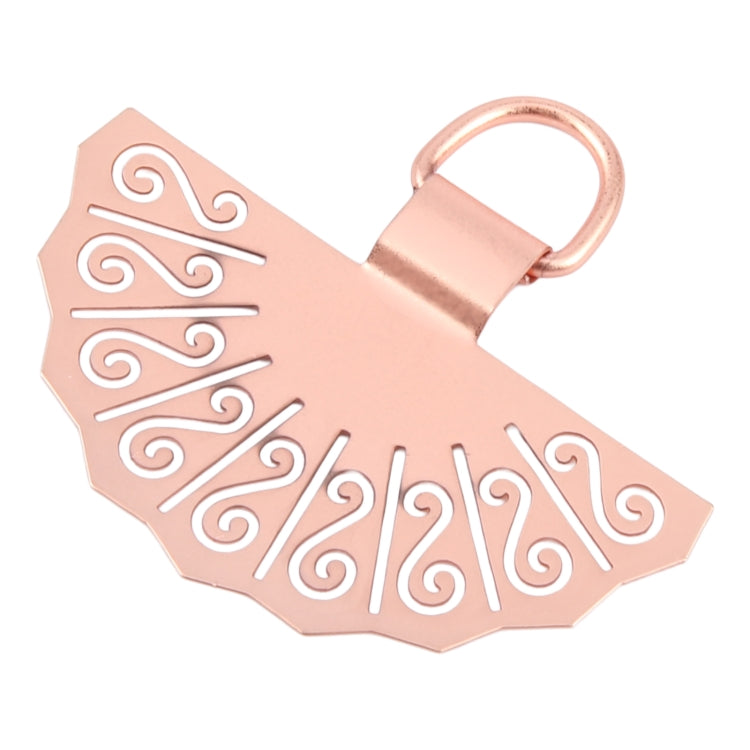 Fan-shaped Metal Mobile Phone Lanyard Fixing Gasket(Rose Gold) - Lanyards & Wrist Straps by buy2fix | Online Shopping UK | buy2fix