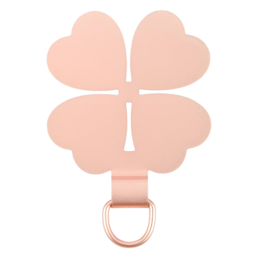 Four-leaf Metal Mobile Phone Lanyard Fixing Gasket(Rose Gold) - Lanyards & Wrist Straps by buy2fix | Online Shopping UK | buy2fix