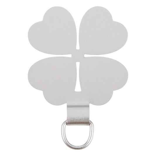 Four-leaf Metal Mobile Phone Lanyard Fixing Gasket(Silver) - Lanyards & Wrist Straps by buy2fix | Online Shopping UK | buy2fix