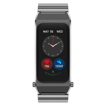 B7 Pro 1.5 inch 2 in 1 Bluetooth Earphone Silicone Strap Smart Watch, Support Heart Rate / Sleep Monitoring(Black) by buy2fix