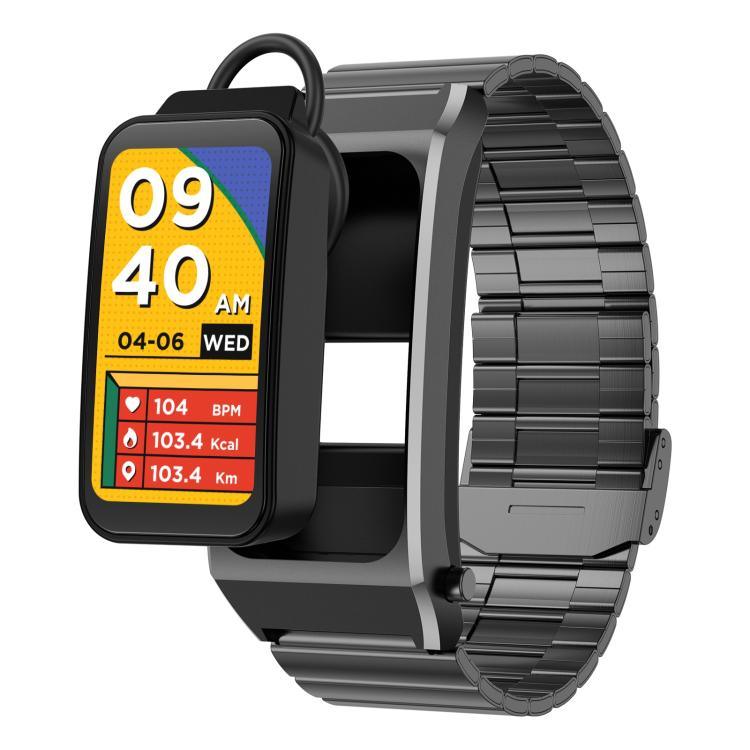 B7 Pro 1.5 inch 2 in 1 Bluetooth Earphone Silicone Strap Smart Watch, Support Heart Rate / Sleep Monitoring(Black) by buy2fix