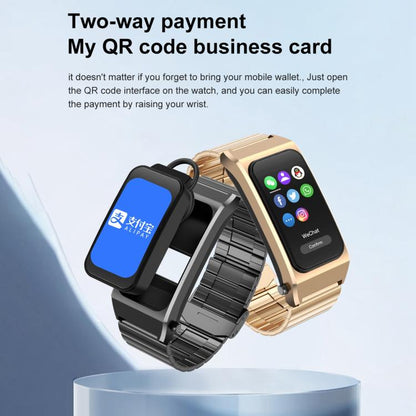 B7 Pro 1.5 inch 2 in 1 Bluetooth Earphone Silicone Strap Smart Watch, Support Heart Rate / Sleep Monitoring(Gold) by buy2fix