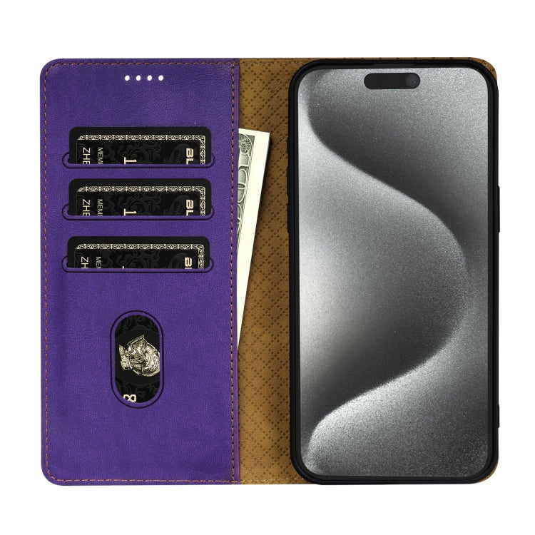 For iPhone 11 Pro Max N.BEKUS CSJ-P1 Solid Color Leather Phone Case(Purple) - iPhone 11 Pro Max Cases by N.BEKUS | Online Shopping UK | buy2fix