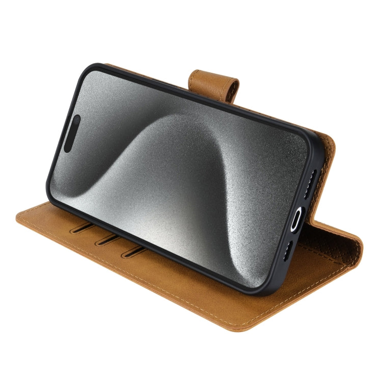 For iPhone 11 Pro N.BEKUS CSJ-P1 Solid Color Leather Phone Case(Brown) - iPhone 11 Pro Cases by N.BEKUS | Online Shopping UK | buy2fix