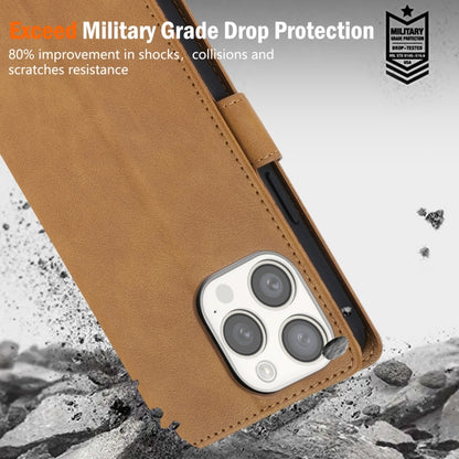 For iPhone XS Max N.BEKUS CSJ-P1 Solid Color Leather Phone Case(Brown) - More iPhone Cases by N.BEKUS | Online Shopping UK | buy2fix