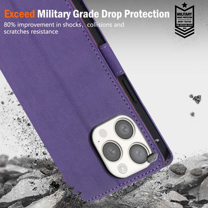 For iPhone XS Max N.BEKUS CSJ-P1 Solid Color Leather Phone Case(Purple) - More iPhone Cases by N.BEKUS | Online Shopping UK | buy2fix