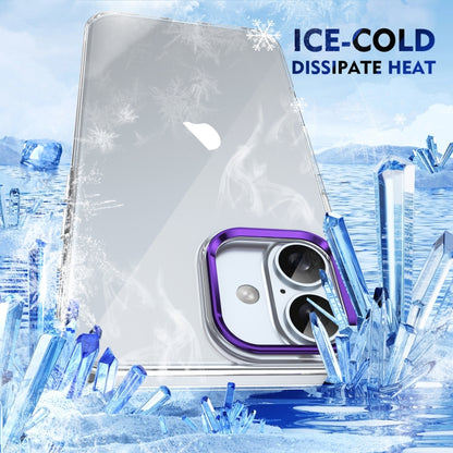 For iPhone 16 Plus Ice Feel HD Transparent PC Full Coverage Phone Case(Purple) - iPhone 16 Plus Cases by buy2fix | Online Shopping UK | buy2fix