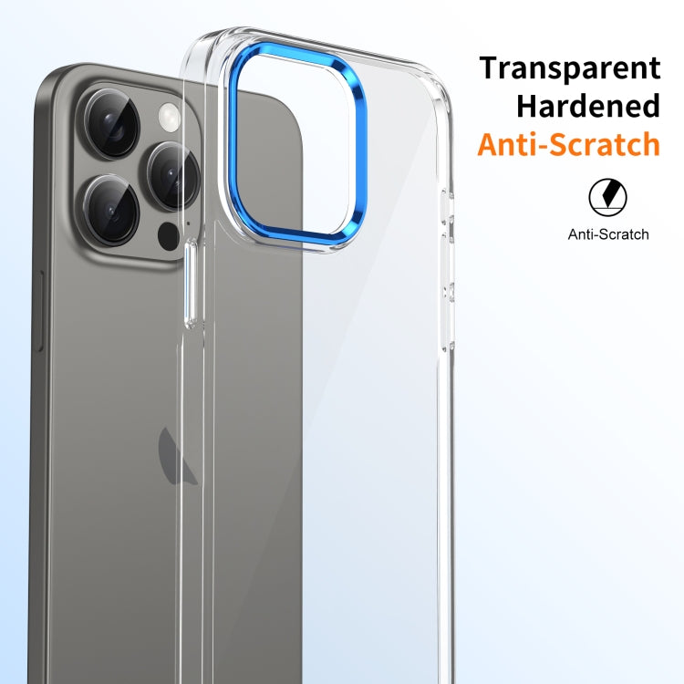 For iPhone 16 Pro Ice Feel HD Transparent PC Full Coverage Phone Case(Blue) - iPhone 16 Pro Cases by buy2fix | Online Shopping UK | buy2fix