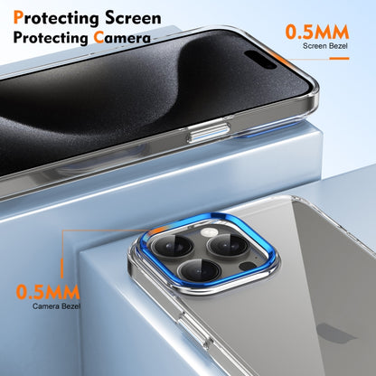 For iPhone 16 Pro Ice Feel HD Transparent PC Full Coverage Phone Case(Blue) - iPhone 16 Pro Cases by buy2fix | Online Shopping UK | buy2fix