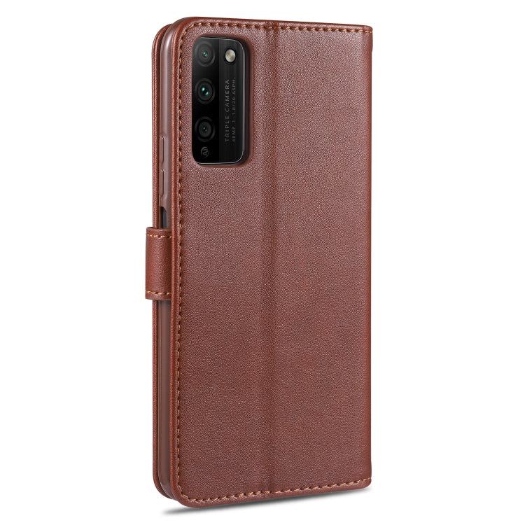 For Huawei Honor 30 Youth AZNS Sheepskin Texture Horizontal Flip Leather Case with Holder & Card Slots & Wallet(Brown) - Honor Cases by AZNS | Online Shopping UK | buy2fix