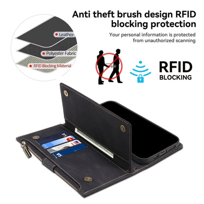 For Samsung Galaxy A16 5G ESEBLE Retro Frosted RFID Flip Leather Phone Case(Black) - Galaxy Phone Cases by ESEBLE | Online Shopping UK | buy2fix