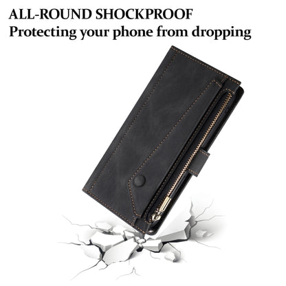 For Samsung Galaxy A36 ESEBLE Retro Frosted RFID Flip Leather Phone Case(Black) - Galaxy Phone Cases by ESEBLE | Online Shopping UK | buy2fix