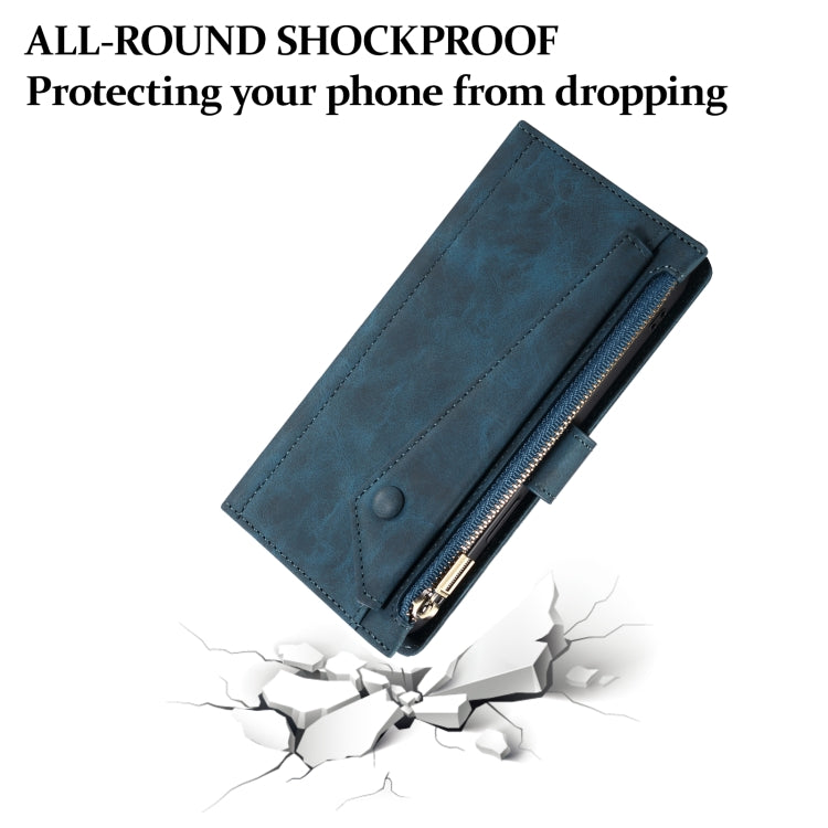 For Samsung Galaxy A56 5G ESEBLE Retro Frosted RFID Flip Leather Phone Case(Dark Green) - Galaxy Phone Cases by ESEBLE | Online Shopping UK | buy2fix