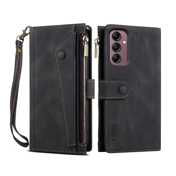 For Samsung Galaxy A26 5G ESEBLE Retro Frosted RFID Flip Leather Phone Case(Black) - Galaxy Phone Cases by ESEBLE | Online Shopping UK | buy2fix