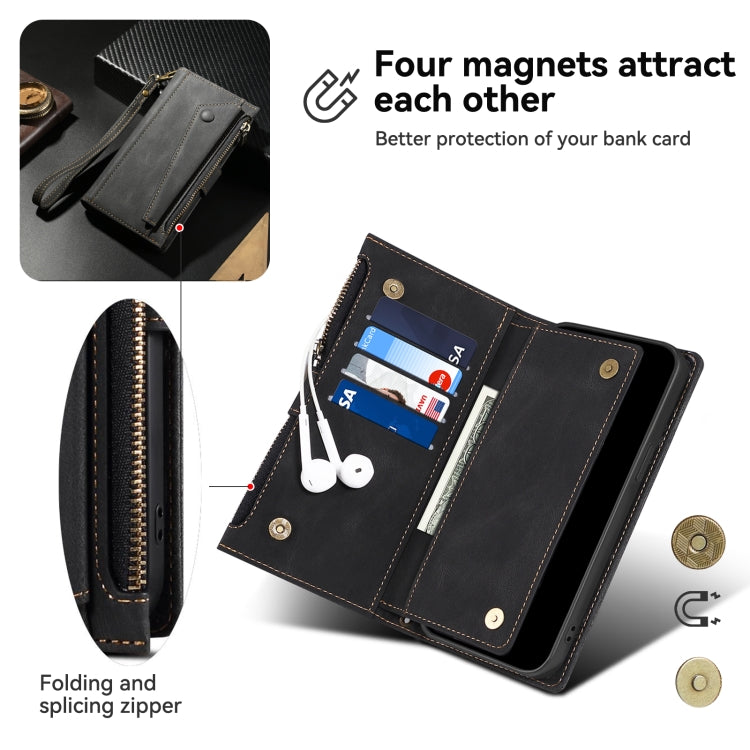 For Samsung Galaxy A26 5G ESEBLE Retro Frosted RFID Flip Leather Phone Case(Black) - Galaxy Phone Cases by ESEBLE | Online Shopping UK | buy2fix