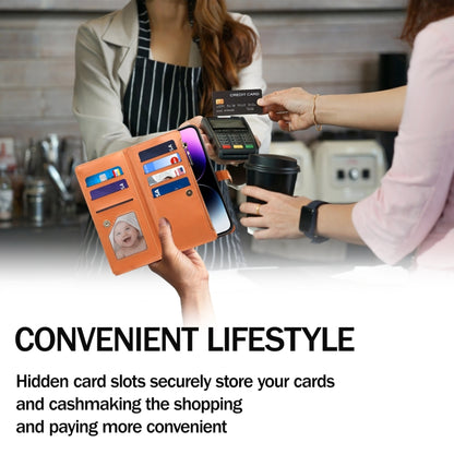 For Samsung Galaxy A16 5G ESEBLE Star Series Lanyard Zipper Wallet RFID Leather Case(Brown) - Galaxy Phone Cases by ESEBLE | Online Shopping UK | buy2fix