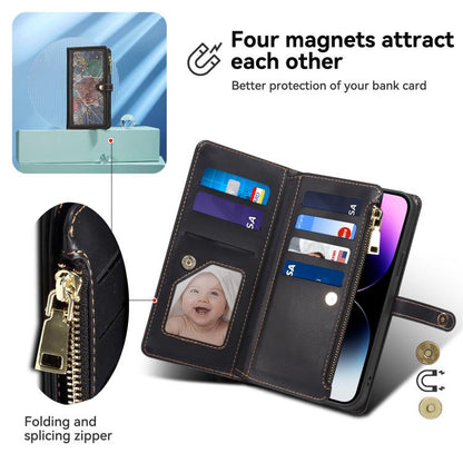 For Samsung Galaxy A06 5G ESEBLE Star Series Lanyard Zipper Wallet RFID Leather Case(Black) - Galaxy Phone Cases by ESEBLE | Online Shopping UK | buy2fix