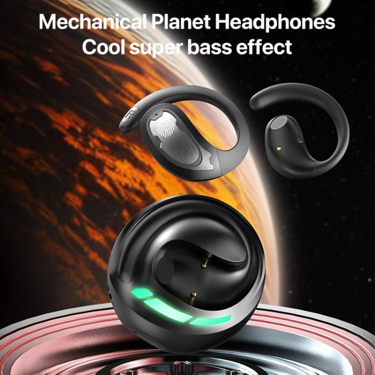 I19 Mechanical Planet Ear-Mounted Wireless Bluetooth Earphone(Black) - Bluetooth Earphone by buy2fix | Online Shopping UK | buy2fix