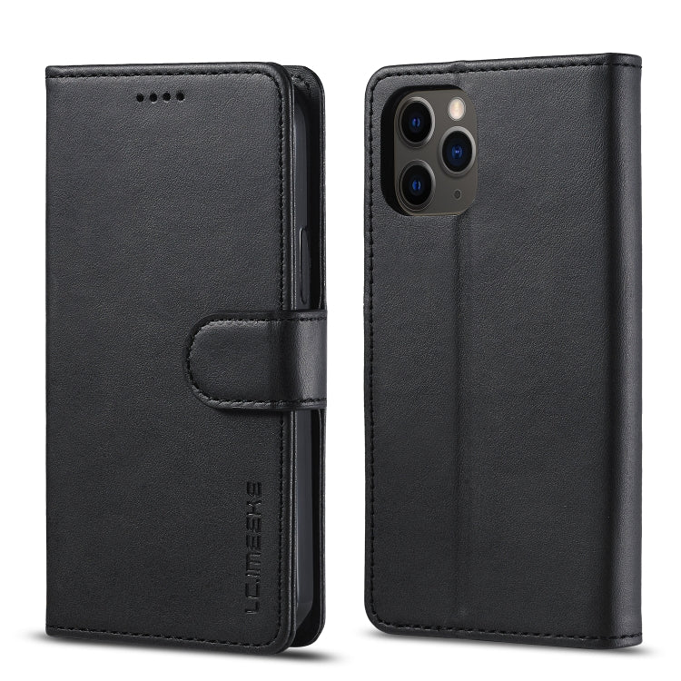 For iPhone 12 mini LC.IMEEKE Calf Texture Horizontal Flip Leather Case with Holder & Card Slots & Wallet(Black) - iPhone 12 mini Cases by LC.IMEEKE | Online Shopping UK | buy2fix