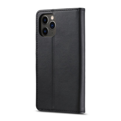 For iPhone 12 mini LC.IMEEKE Calf Texture Horizontal Flip Leather Case with Holder & Card Slots & Wallet(Black) - iPhone 12 mini Cases by LC.IMEEKE | Online Shopping UK | buy2fix