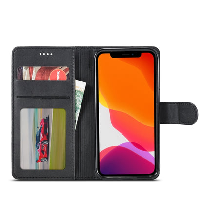 For iPhone 12 mini LC.IMEEKE Calf Texture Horizontal Flip Leather Case with Holder & Card Slots & Wallet(Black) - iPhone 12 mini Cases by LC.IMEEKE | Online Shopping UK | buy2fix