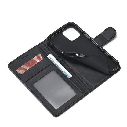 For iPhone 12 mini LC.IMEEKE Calf Texture Horizontal Flip Leather Case with Holder & Card Slots & Wallet(Black) - iPhone 12 mini Cases by LC.IMEEKE | Online Shopping UK | buy2fix