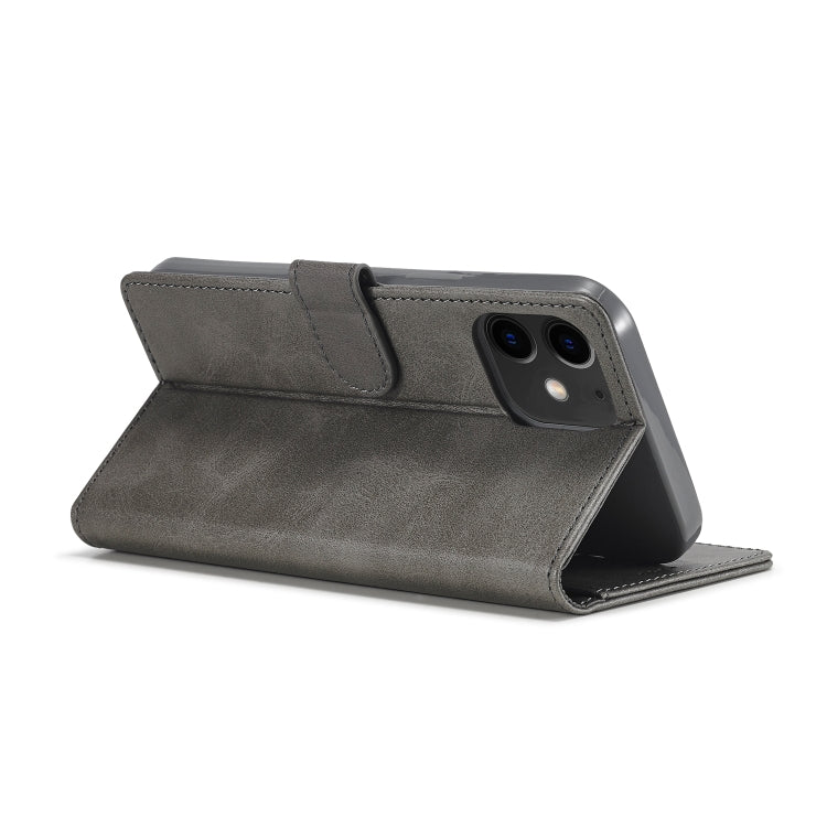 For iPhone 12 / 12 Pro LC.IMEEKE Calf Texture Horizontal Flip Leather Case with Holder & Card Slots & Wallet(Grey) - iPhone 12 / 12 Pro Cases by LC.IMEEKE | Online Shopping UK | buy2fix