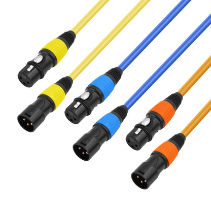 JC1015 XLR 3pin Male to Female Audio Cable, Length:10m(Yellow) - Microphone Audio Cable & Connector by buy2fix | Online Shopping UK | buy2fix