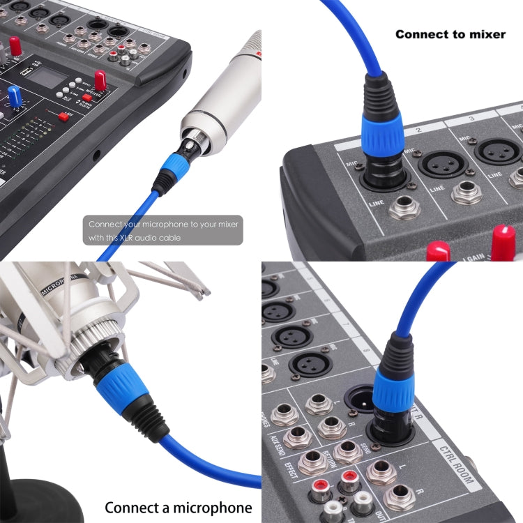 JC1015 XLR 3pin Male to Female Audio Cable, Length:1.8m(Green) - Microphone Audio Cable & Connector by buy2fix | Online Shopping UK | buy2fix