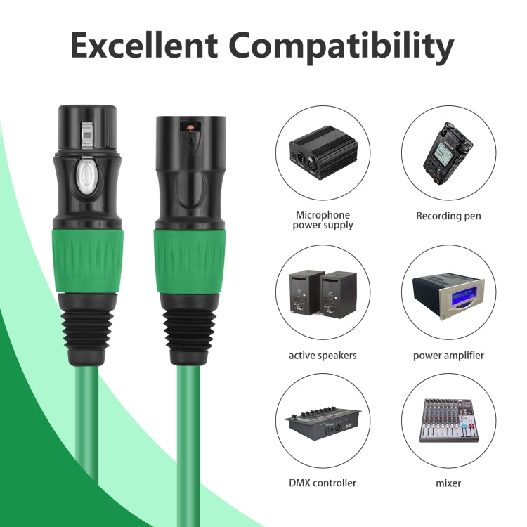 6 Color / Set JC1015 XLR 3pin Male to Female Audio Cable, Length:1.8m - Microphone Audio Cable & Connector by buy2fix | Online Shopping UK | buy2fix